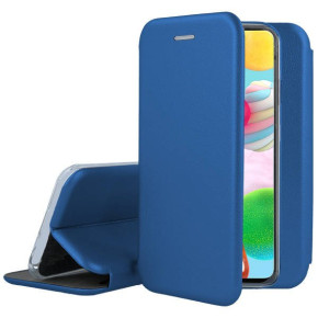 Луксозен кожен калъф тефтер ултра тънък Wallet FLEXI и стойка за Samsung Galaxy A31 A315F син  